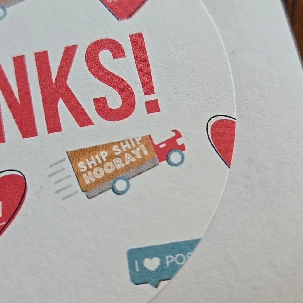 Thanks Stickers Sheet Poshmark Posh Swag Merch RARE big Sticker 1 Sheet 12 Indiv